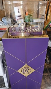 Crown Royal Liquor Cabinet Display Case Mini Bar Promotion Cave Garage Frat 