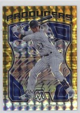 2021 Panini Mosaic Producers Reactive Yellow Prizm 10/99 Trevor Story #P4 3c7