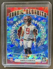 2025 Panini Donruss Optic Emeka Egbuka Recruits RC Ice Prizm #/55 Rookie