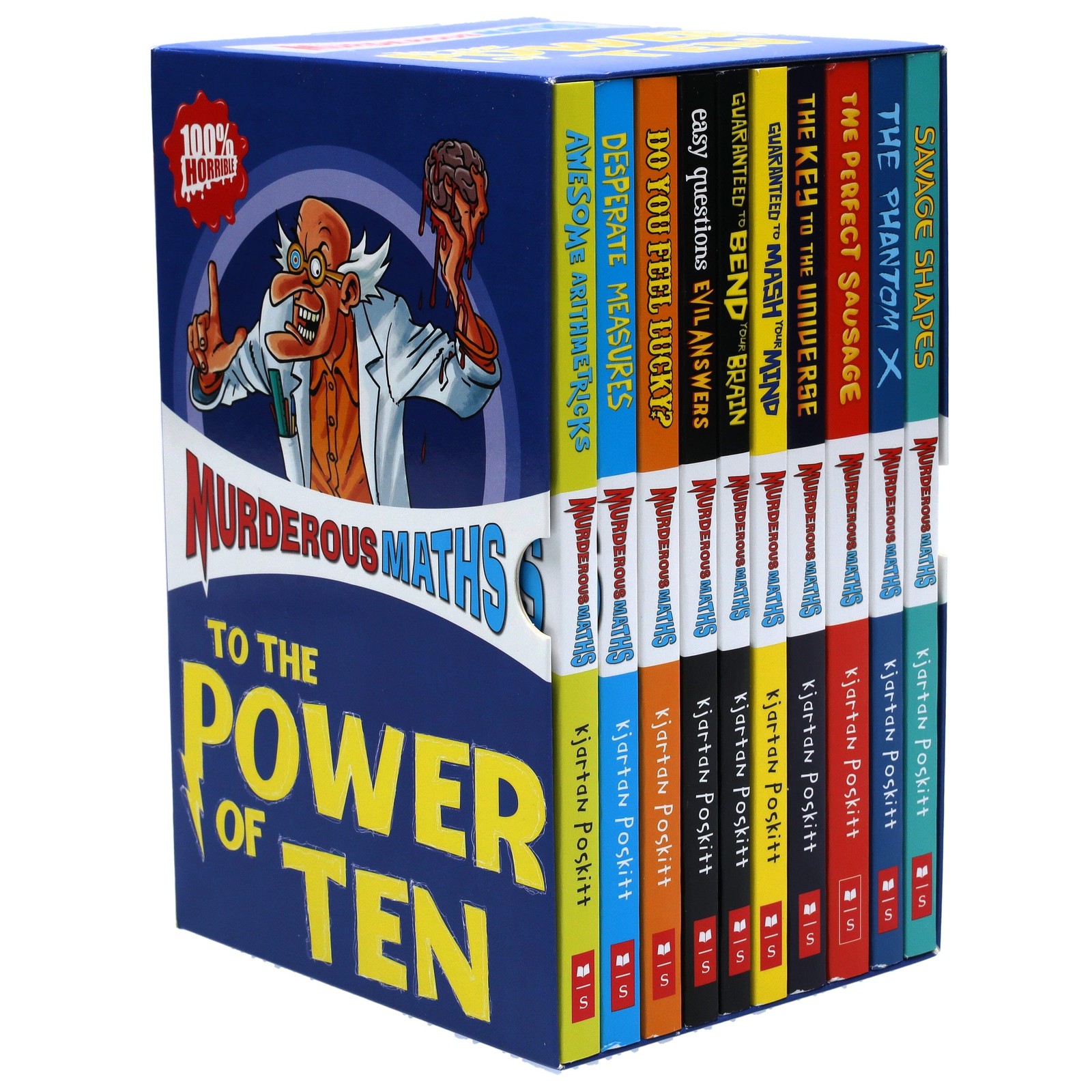 Scholastic Green Murderous Maths Collection 10 Books Box Set By Kjartan Poskitt - Ages 8-12 - Paperback - Image 2