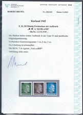 P) D. Besetzung Kurland Mi 1-3 VI**, einwandfrei, Expertise Brunel VP (F00020)