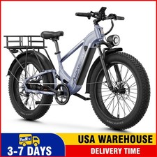 1800W 26 " Fat Tire Electric Mountain Bike 48V 17.5Ah Off-Road E-bike 36Mph