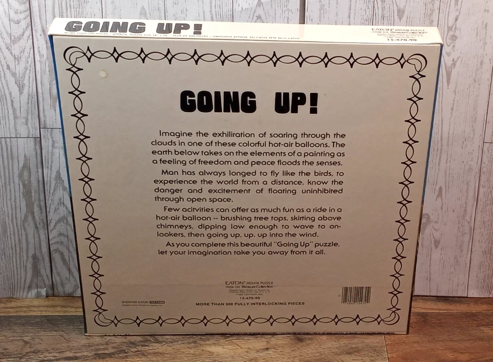 Vintage Eaton Treasure Collection Going Up 500 Piece Jigsaw Puzzle - Image 4 of 4