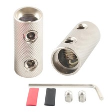 0Gauge Wire Butt Connectors 0 GA Ground Splice 0GA 2PCS, Silver