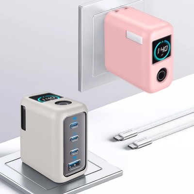 Anti-Drop Silicone Cover for Anker Zolo 140W Power Adapter 7.2x7.2x3.9cm
