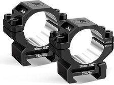 DISCOVERYOPT 34mm Scope Rings, Precision Lapped Picatinny Scope Rings, Low Pr...