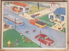 Ancienne Affiche D'école Collection Nallièrs (Vienne)