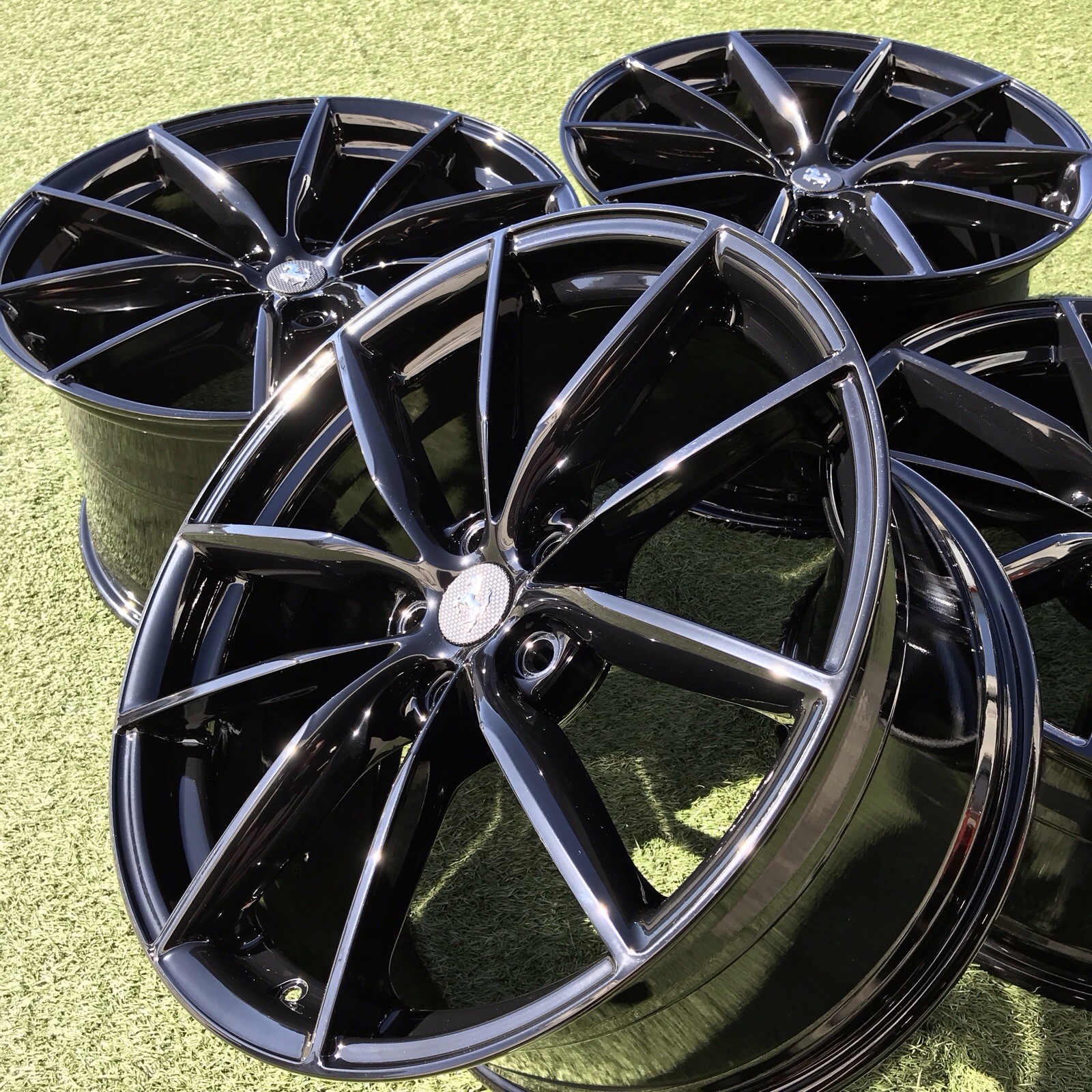 20 FERRARI 812  GTS SUPERFAST FORGED LIGHT WEIGHT BLACK OEM RIMS 864486 842799
