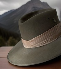 Akubra Cowboy Hat Eddie Baur Imperial Quality "Digger" Fur Felt Vintage Bush