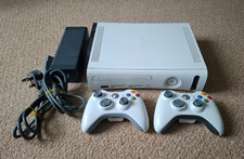 XBOX 360 120GB Console w 2 Official Controllers TESTED WORKING