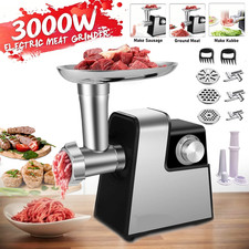3000W Electric Meat Grinder Heavy Duty Commercial Sausage Maker Mincer Stuffer