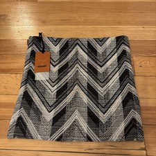 MISSONI HOME Brent Chevron Striped Wool 16x16" 40x40cm Pillow Cushion Cover