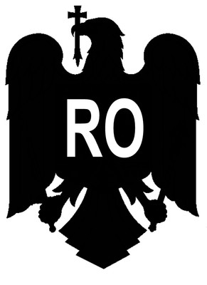 2x Auto Aufkleber Rumänien ''România'' Wappen Rumania 11cm konturg. Sticker Decal 