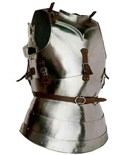 Medieval Half Body Armor Knight Breastplate Fluted Cuirass LAR