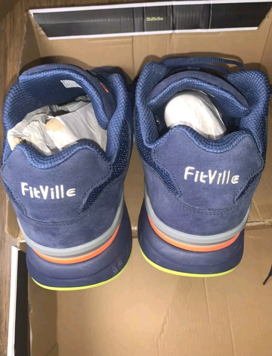 Fitville Extra Wide Sneakers Arch Fit Comfort Men Shoes for Flat Feet Size 10EW image 3