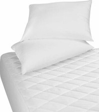 Beauty Sleep Ultra Soft Quilted Mattress Pad Protector Hypoallergenic - White