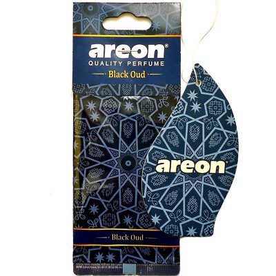 AREON Orient Car Air Freshener I Hanging Freshener 2D I Black Oud (Pack of 3)