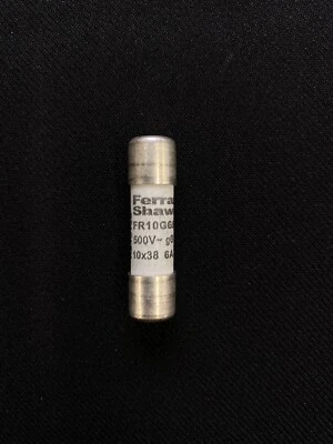 FERRAZ SHAWMUT FR10GG50V6.10x38 ,6 AMP ,120KA CARTRIDGE FUSE
