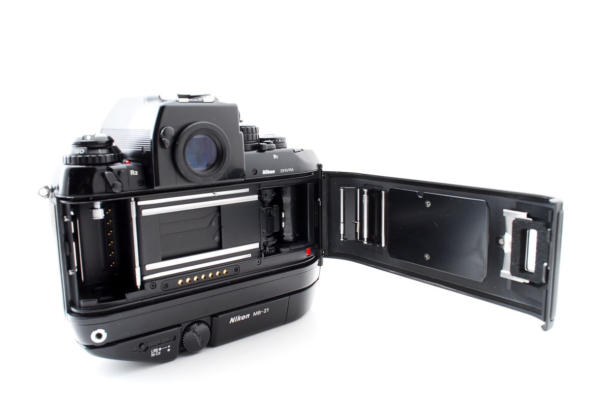 Near MINT] Nikon F4S Black Body SLR Film Camera w/MB-21 From JAPAN