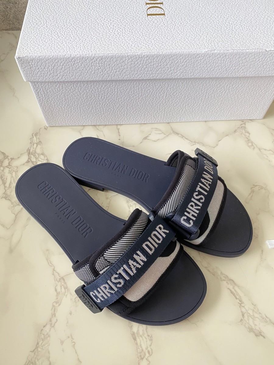 New Christian Dior DIO(R)EVOLUTION Slide Sandal Mules Slides Flats