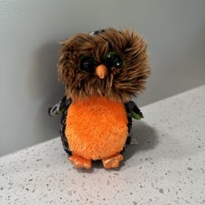Ty Beanie Boos 6" MIDNIGHT the Owl Plush Stuffed Animal Halloween