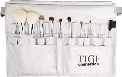 TIGI Cosmetics Pro Brush Set - 10 Brushes With Bonus Pouch Belt