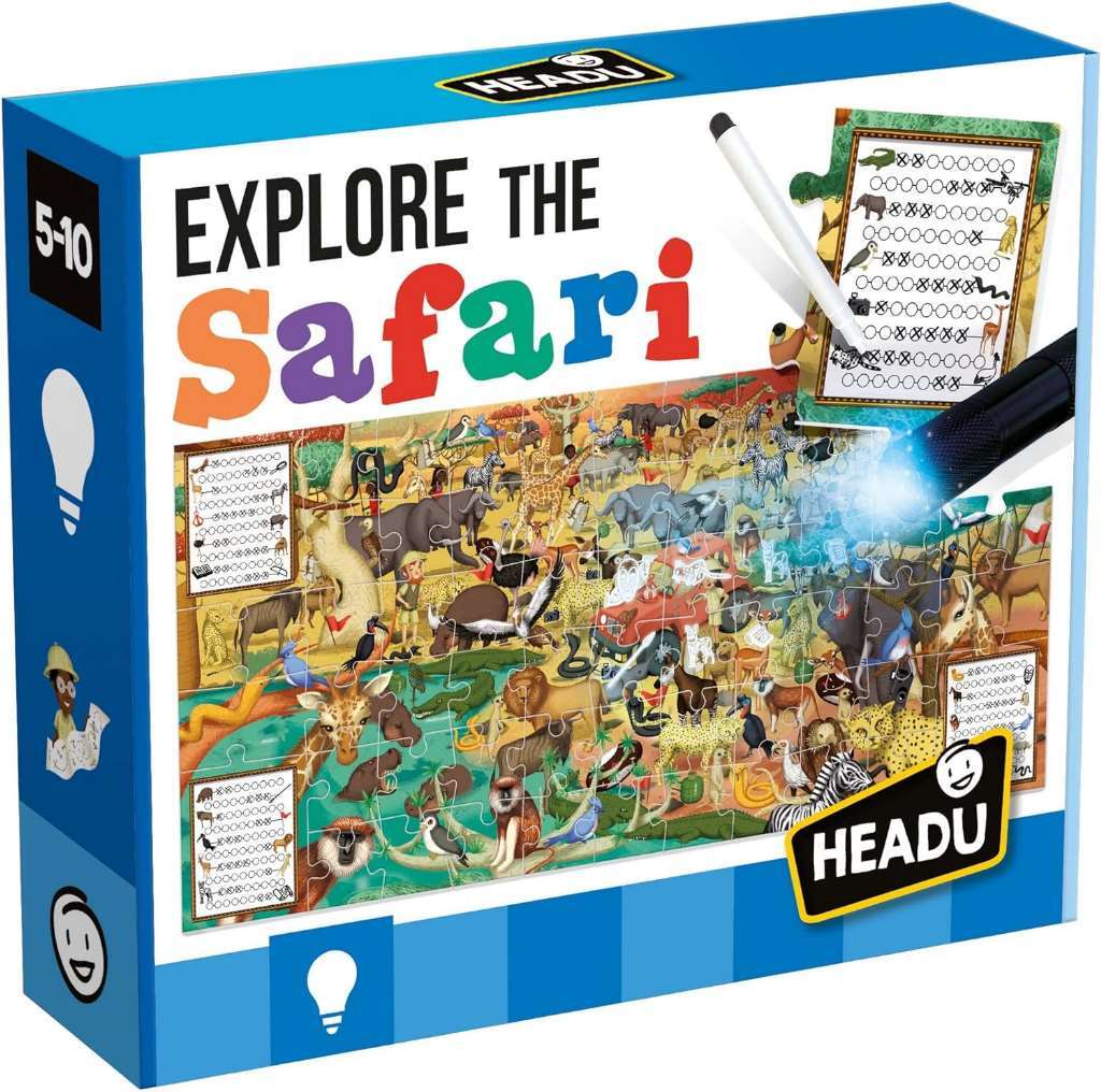 HEADU | Explore the Safari - assemble the puzzle then use the magic torch to dis