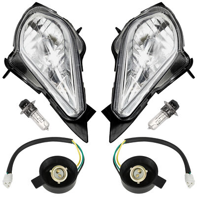 Right and Left Headlight Assembly For Yamaha Wolverine 450 YFM450F 4x4 2006-2010