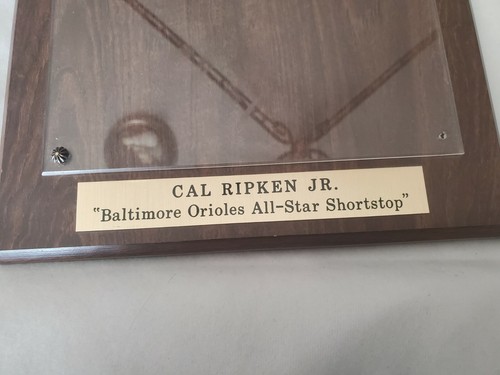 Cal Ripken Jr Baltimore Orioles All-Star Shortstop Wood Plaque (No Photo) 8.5x11 - Picture 3 of 12