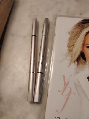 YBF ~ TRANSFORMING EYE BROW PENCILS SET OF 2 ~ UNIVERSAL BROWN SEALED