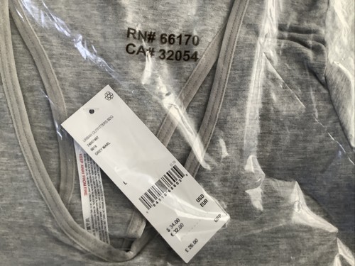 BDG Brand New Grey Marl Scoop Body Snap Size L Sealed with lable R.R.P £26.00 - Afbeelding 2 van 5