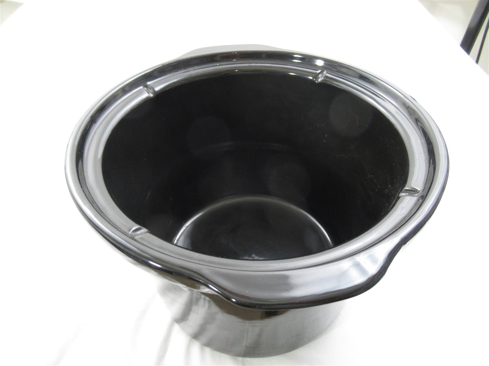 CROCK POT SLOW COOKER SCR400B STONEWARE LINER INSERT BLACK 4 QT QUART