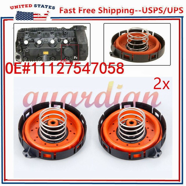 2x Crankcase Ventilation Vent PCV Valve FOR BMW E63 E64 E53 E70 X5