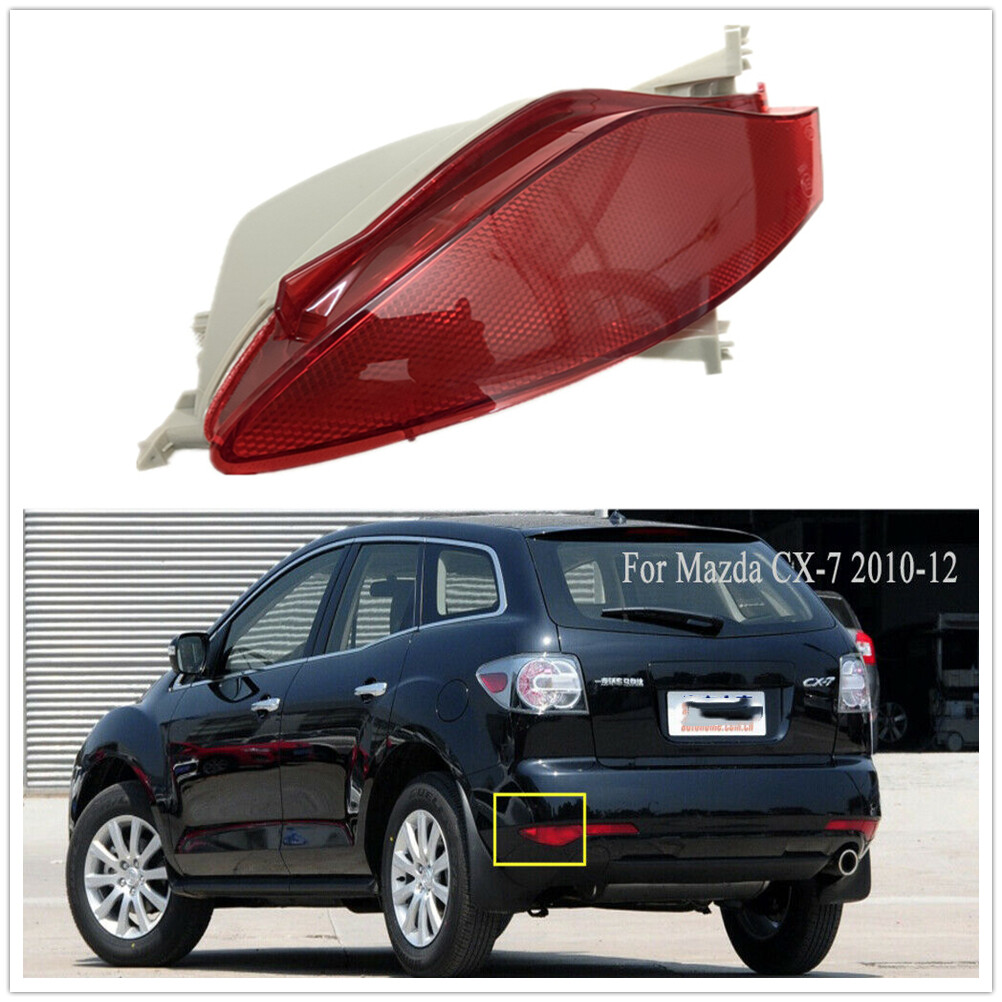 Red LED Rear Left Bumper Tail Light Reflector For Mazda CX-7 CX-9 2007-2009