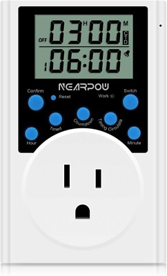 Multifunctional Timer Outlet Infinite Cycle Programmable Digital Timer Switch
