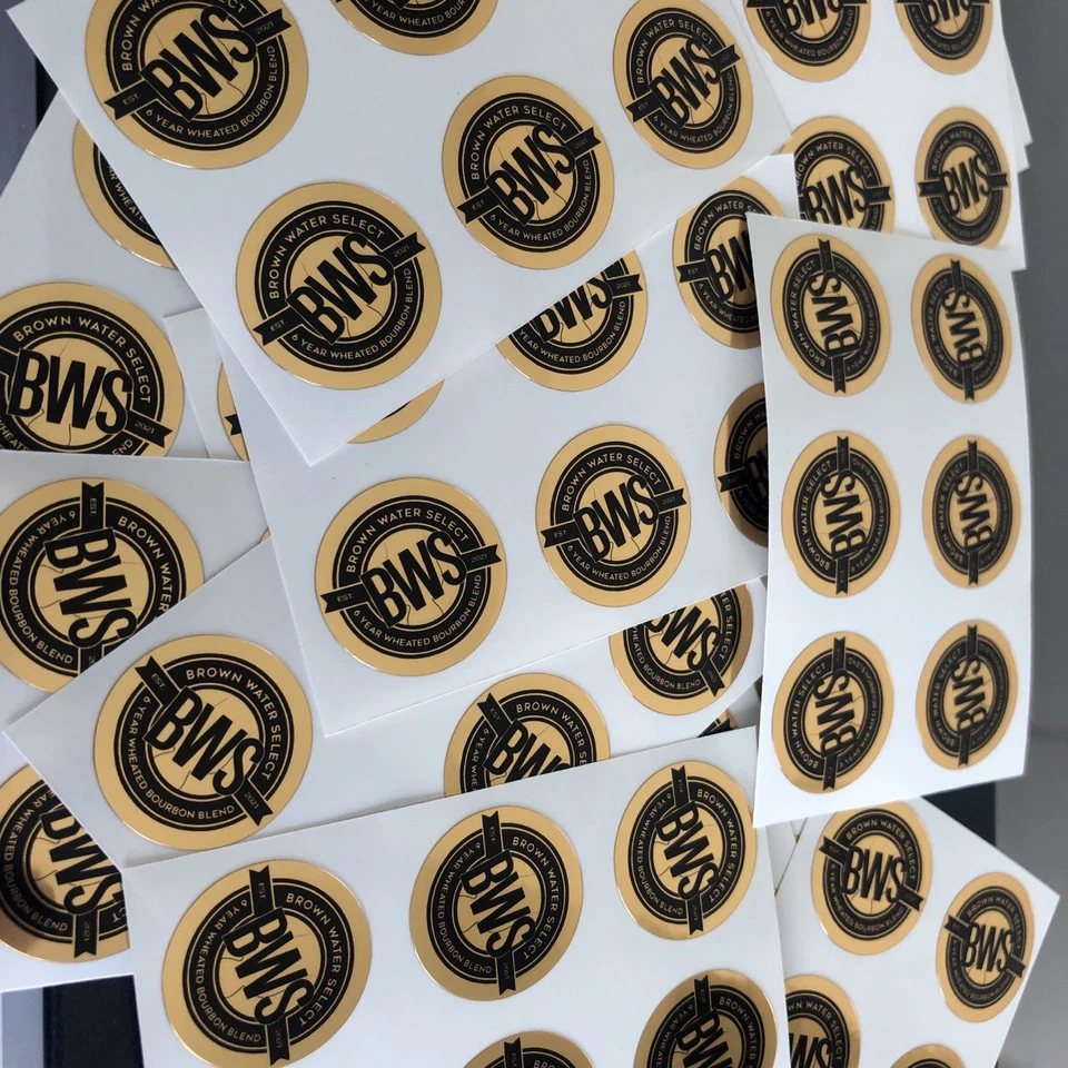 Gold Foil Stickers Smooth Mirror gold  Metallic stickers  Reflective Gold labels - Image 2 of 3