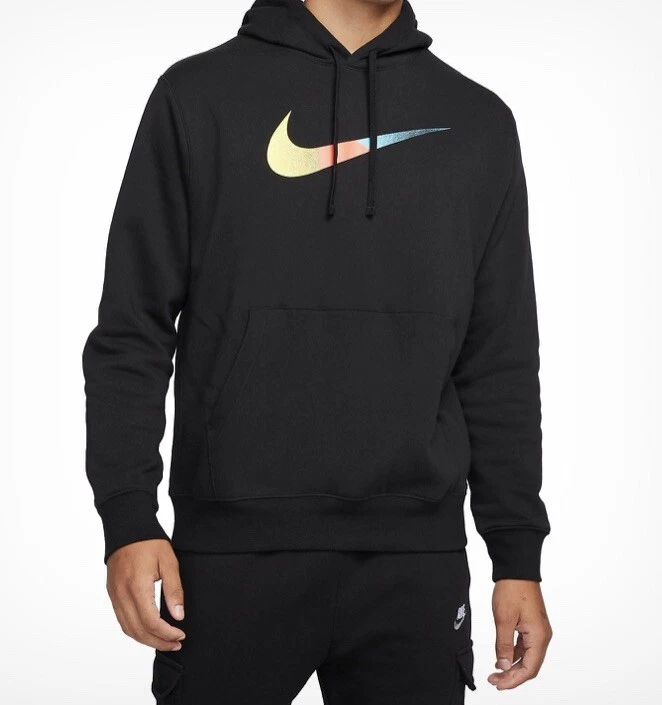 Nike NSW Sportswear Brushed-Back Swoosh Color Hoodie New Size M DM2394-010