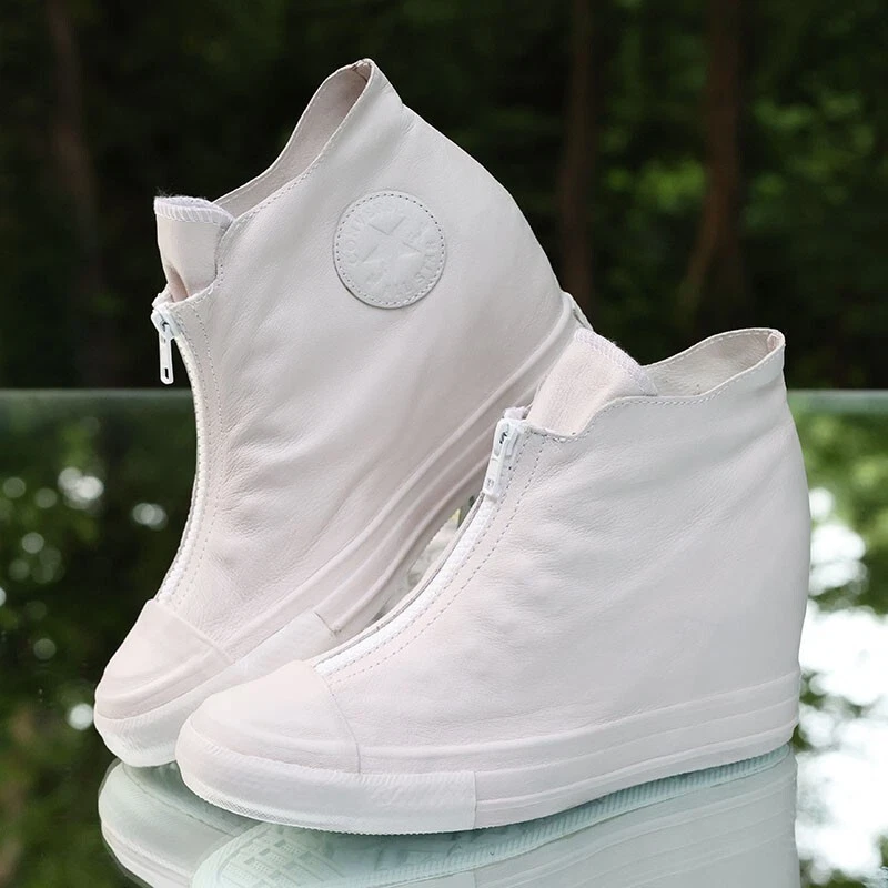 CONVERSE ALL STAR HIゴルフシューズ ホワイト 6.5 USA Converse Chuck Taylor All Star Lux Wedge Shroud White Size 9.5