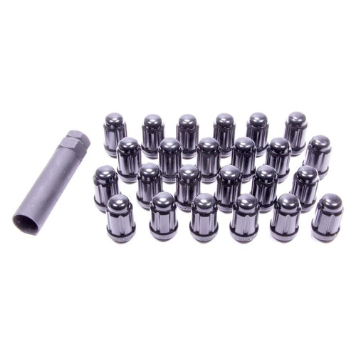 Black Chrome Cone Seat Small Diameter Acorn Lug Nuts Fits 19952018 Kia