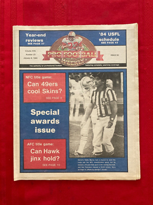 1983-1984 Pro Football Weekly NFL playoffs preview-Awards issue No label