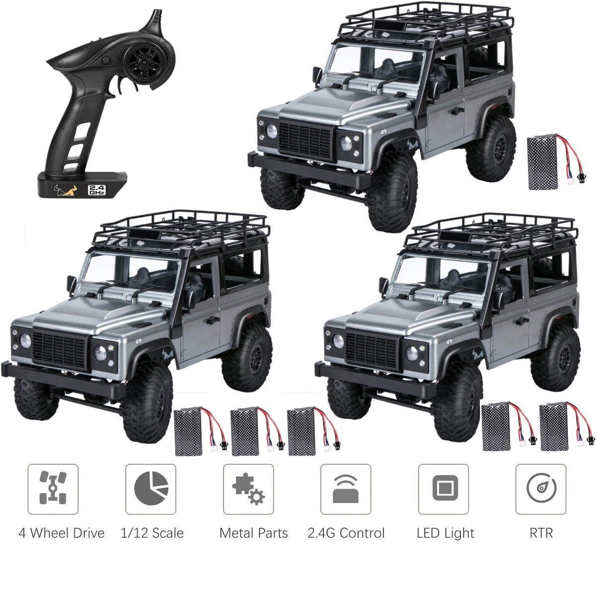 MN 99s RC Car 1/12 Radio Controlled Land Rover Off Road Rock  