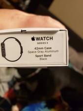 Apple Watch Series 3 42mm Black Sport Band - Space Gray