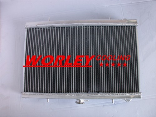 Radiador de aluminio NSW para Skyline R32 GTST RB20DET manual 2 núcleos 42 mm totalmente nuevo - Imagen 5 de 7
