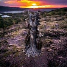 Hecate Greek Goddess Of Magic W/ Her Hounds Statue Figurine Modern Art