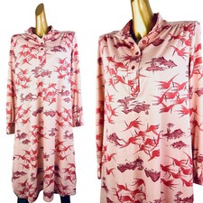 Vintage 60s mod dress retro mini button down shirt dress