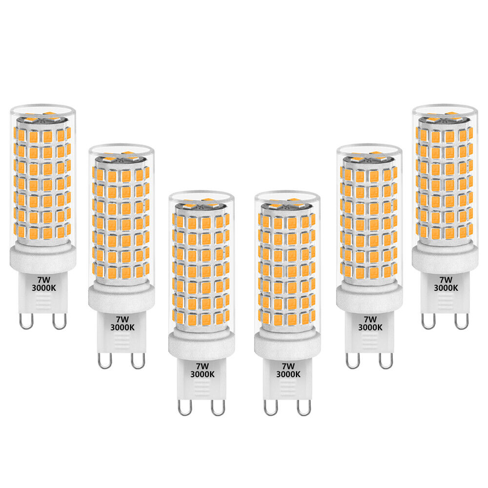 7W G9 GU9 Fassung LED Mais Leuchtmittel Birnen Lampen Dimmbar Maximal 650Lm