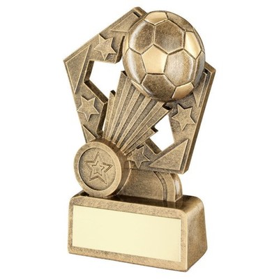 R4US Trophy Award Bronze/Gold Football Whoosh auf Pentagon-Kulisse (1 Zoll Mitte)