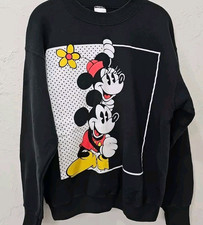 Vtg Mickey Mouse Sweatshirt 90s Mickey co mickey minnie graphic sz L Disney