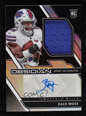 2020 Panini Obsidian Jersey Autos 144/150 Zack Moss #231 Rookie Auto RC e6q
