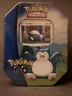 Pokémon TCG 2022 Collector's Thin Tin Pokémon Go Snorlax Factory Sealed 4 Packs.